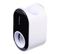 IMIKEYA Automatic Toothpaste Dispenser and Convenient Use Black Wall Mounted Pp Toothpaste Holder with Punch Free Installation for Bathroom Storage Solution
