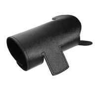 IMIKEYA B Flat Trumpet Valve Pad Leather Protector Cover Black Pu Leather Valve Guard for Trumpet Accessories with Comfortable Hand Feeling Extend Service Life for Performance Occasions