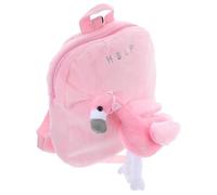 IMIKEYA Backpack Zipper Flamingo and Kids Girls Creative for Plush Large with Capacity and Smooth, Portable Casual Storage Bag for School and Travel