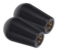IMIKEYA Beer Tap Handles 2pcs with High Strength and Ergonomic Design Plastic Black Replacement Draft Faucet Handles for Beer Tower