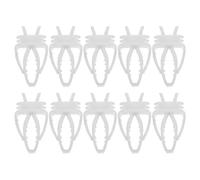 IMIKEYA Bird Cage Holder Clips with Simple Structure Design for Parrot 10pcs Fruit Vegetable Feeding, Material Easy to Install and Reducing Waste, Feeding Clip for Bird