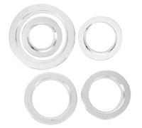 IMIKEYA Bird House Hole Protectors Easy to Assemble 5pcs Stainless Steel with Smooth Surface Metal Guards for Bird Cage and Nest Box Accessories