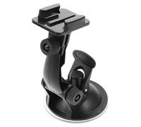 IMIKEYA Black Abs Dash Cam Suction Cup Mount for Car Windshield, Compatible with Action Cameras, Secure Suction Cup Base, for Car Interior Dash Cam Installation
