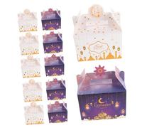 IMIKEYA Blue Packaging Party Favor Boxes Luxury Eid Mubarak Treat Boxes for Ramadan Festivals