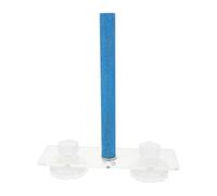 IMIKEYA Blue Synthetic Parrot Play Stand with Suction Cup, Easy to Install Pet Bird Standing Rod for Cage, Provides Challenge and Exercise for Bird's Feet and Legs