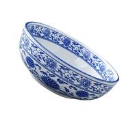 IMIKEYA Blue White Porcelain Chinese Style Ceramic Bowl for Home Use Tableware for Soups Noodles Cereals Salads and Pasta Easy to Clean Decorative Vintage Asian Serving Bowl