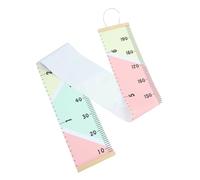 IMIKEYA Boys and Girls Growth Chart Wall Hanging, Wooden and Cloth Height Ruler for Children’s Rooms, Easy to Apply Wall Decor for Measuring Height and Photo Props Random Color