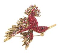 IMIKEYA Brooch Pin Bird Collar Pin Unique Design Alloy Rhinestone Decorative Accessory Clothing Accessory for Women Casual Outings Craftsmanship Sparkling Brilliance Hummingbird Shape