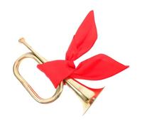 IMIKEYA Bugle Trumpet Horn Instrument for Beginners Elegant Metal Design for Orchestra Performances Unique Fashionable Finish with Scarf for Bands Musical Events