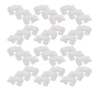 IMIKEYA Cage Door Latch Clips with Hidden Installation 80pcs White Universal for Modular Closet Assembly and Furniture Connections, for Puppy Playpen and Storage Cabinet Panels