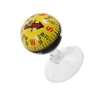 IMIKEYA Car Guide Ball Car Compass Boat Compasses Automobile Compasses Vehicle Mount Dashboard Compass for Boats Compass Car Auto Dashboard Compass Ball Compass Abs Yellow