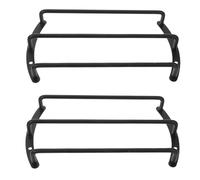 IMIKEYA Car Speaker Grille Cover 2Pcs 8-Inch Metal Subwoofer Protection Grille Bar for Car Audio System Black Speaker Grill Protector Guard