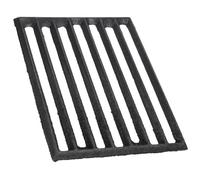 IMIKEYA Cast Iron Firewood Stove Grate for Fireplace Barbecue, High Temperature Resistant Metal Fire Grate with Thickened Square Cover and Drain, 21.5X16Cm Silver Black Channel Log Rack