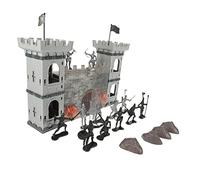 IMIKEYA Castle Model Set Roman Fortress Soldiers and Chariots 1 Set of Military Micro Models for Boys and Girls Sand Table Play