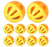 IMIKEYA Cat Bell Balls for Training 10pcs Plastic Hollow Jingle Toy Balls | Two Tone Random Color Colorful Design, PET Entertainment Use, Suitable for Cat and Dog Play Sessions