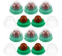 IMIKEYA Catnip Lollipop Candy Ball Set - 10Pcs Edible Catnip Treats for Indoor Cats - Rotatable Lickable Snacks for Playtime Tongue Exercise on Walls and Floors
