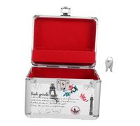 IMIKEYA Cd Storage Box and Dvd Organizer Large Capacity Aluminum Alloy Portable Carrying Case Suitable for Home and Travel Media Storage with Patterned Exterior Random Color