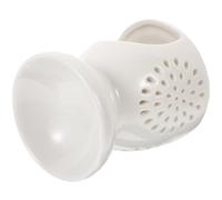 IMIKEYA Ceramic Essential Oil Incense Burner with Tealight Candle Holder, Easy to Carry White Aromatherapy Furnace with Simple Design and Decorative Effect for Home and Bedroom