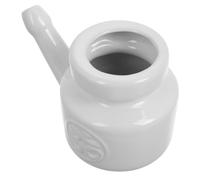IMIKEYA Ceramic Nasal Irrigation Bottle 350ml Sinus Rinse Cleaner for Effective and Nonirritating Cleaning Experience with Elegant Design for Yoga and Seasonal Changes