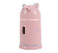IMIKEYA Ceramic Water Bottle Holder for Small Animals with Lovely Cat Shape, Easy to Carry and Smooth Surface, Suitable for Hamster and Hedgehog Water Kettle Stand in Pink