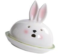 IMIKEYA Ceramic White Aroma Stove Incense Holder Burner with Creative Rabbit Design for Tabletop Ornament and Relaxing Mind and Body in Bedrooms