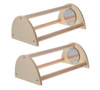 IMIKEYA Chicken Perch: Roosting Bars For Hens And Chicks Indoor And Outdoor Use - Wooden Coop Perch Supply For Social Interaction