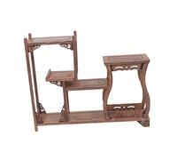 IMIKEYA Chicken Wing Wood Shelf Antique Display Shelf Curio Stand for Home Boho Decor Curio Storage Rack Oak Material for Desktop Ornament