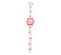 IMIKEYA Children's Cartoon Waterproof Quartz Watch with Comfortable Silicon Band, Cute Cherry Floret Pattern for Boys and Girls, for Easter and Other Holidays, Sturdy and Easy to Read