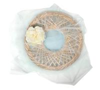 IMIKEYA Chinese Bamboo Hat With Long Veil - Women Oriental Hanfu Accessory Straw Cap - Handmade Woven Hat For Photography Cosplay Stage Performance