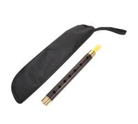IMIKEYA Chinese Folk Music Flute a Key Ebony Vertical Lightweight Instrument for Professionals and Cultural Events