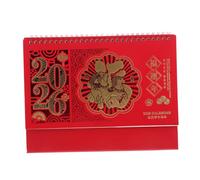 IMIKEYA Chinese Style Flip Desk Calendar Contemporary Design for Home Office Organization Sturdy Base for Stability for Daily Planning and Scheduling