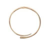 IMIKEYA Chunky Metal Choker Necklace Stylish Statement Collar for Women Durable Open Cuff Design Versatile Jewelry for Casual and Formal Occasions Polished Finish Resists Tarnishing