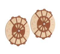 IMIKEYA Circle of Fifths Music Learning Tool Wooden Chord Wheel for 2pcs and Portable for Scale Practice and Songwriting Aid for Guitar and Piano for Beginners and Advanced Students