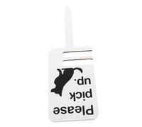 IMIKEYA Clean up after Pet Poop Sign Please Pick up Garden Sign Dog Poop Stake for Decoration Warning Stake Notice