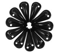 IMIKEYA Coat Hooks for Space-Saving 12pcs Zinc Alloy in Black Wall Mounted Single Prong Hooks Versatile Use, and with Modern Sl esign Bathroom Closet Door