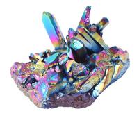 IMIKEYA Colorful Crystal Cluster Ornament for Desktop and DIY Crafts, Natural Crystal Material with Assorted Style, Lightweight about 30g, for Christmas and Anniversaries Assorted style