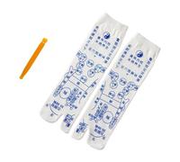 IMIKEYA Cotton Massage Socks for Foot Health Non-Slip Practical Socks for Couples Size 35-39 Reflexology Sole Design