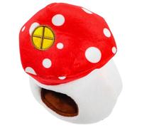 IMIKEYA Cozy Mushroom Shape Hamster House Bed Made of Soft Cotton for Small Pets, Providing Safe Entertainment and Warmth in Cage and Everyday Life