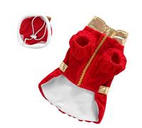 IMIKEYA Creative Pet Costume for Cats and Dogs Christmas and Halloween, Adjustable Size Red Acrylon Cartoon Design, Easy to Wear for Photo Shoot and Holiday Fun