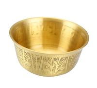 IMIKEYA Creative Small Copper God Sacrificial Bowl for Temple Offerings and Home Decor Smooth Surface Polished Finish for Buddhism and Food Storage