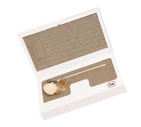IMIKEYA Creative Stick Paper Construction Corrugated with Teaser Sturdy Super Laptop to Shaped Scratching Board Made of Help Grind Claws and Protect Furniture Cat for Home Use Cats