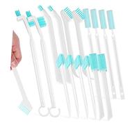 IMIKEYA Crevice Cleaning Brush Set Wear-Resistant Design 16pcs Plastic Groove and Crevice Cleaner with Comfortable Grip for Bathroom , Kitchen and Hard-to-Reach Gaps