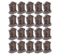 IMIKEYA Cross Tombstone for Gothic Mini 20pcs Resin Figurine Halloween