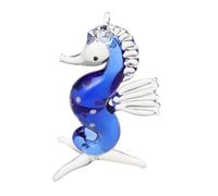 IMIKEYA Crystal Seahorse Figurine Miniature Ocean Animal Ornament for Home Office Tabletop Decor with Realistic Details and High Transparency Coastal Theme Life Enthusiasts