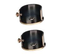 IMIKEYA Curtain Rod Support Brackets 28mm Diameter Roman Pole Wall Mount Drapery Fixation Accessories Antique Bronze 2pcs for Window Treatment Hardware
