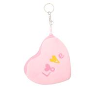 IMIKEYA Cute Heart Shaped Plush Coin Purse for Small Soft Pink Plush Pouch with Keychain Versatile Valentines Day Accessory for Coins and Essentials Durable and Easy Clean