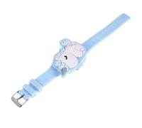 IMIKEYA Cute Unicorn Digital LED Watch Clamshell Design Blue Silicone S Teaching