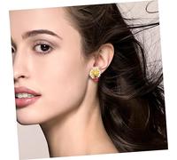 IMIKEYA Daisy Studs Earrings for Women Ladybug Flower Earrings Small Costume Jewelry