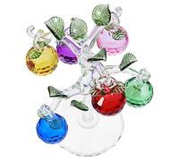 IMIKEYA Decorative Crystal Money Tree Multi for Home and Office Decor Feng Shui Fortune Tree Ornament Unique Table Adornment for and Collectors