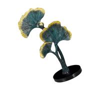 IMIKEYA Desktop Ornament and Space-saving Design Vintage Style Teal Leaf Resin with Decorative Effect Home Decor Ornament for Living Room or Office Decoration